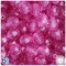 BeadTin Light Fuchsia Transparent 12mm Faceted Round Plastic Craft Beads (180pcs)